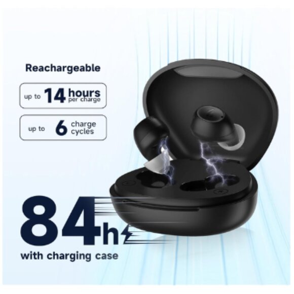 EDIFIER MINI || OTC Bluetooth Hearing Aids Rechargeable Noise Canceling w/ Case - Picture 7 of 9